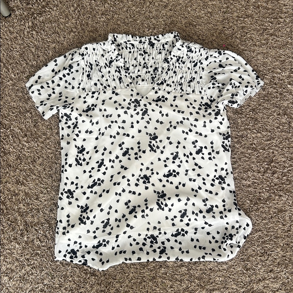 Black and White Polka Dot Blouse Never Worn
